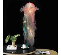 Led Jellyfish Lantern - 1 Pc Jellyfish Lamp | Mermaid Jelly Fish Night Light | Dazzling Appearance, Carrying Pole, Button Battery (AG13) Included
