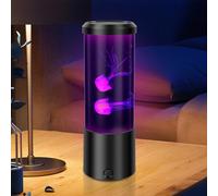 LED Jellyfish Lava Lamp,USB Electric Jellyfish Lava Lamp Aquarium Sensory Lights with 7 Change Colours Modes Realistic Jellyfish Tank Mood Light Desktop Mood Light