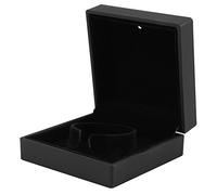 LED Jewelry Display Case, Pendant Necklace Ring Bracelet Box with Soft | Auto-on LED light, rubber-covered exterior, reinforced joints, scratch-proof velvet lining, keeps jewellery dust-free