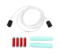 LED Jump Rope with Ergonomic Handles, Luminous Fiber Optic Skipping Rope for Adults and Kids, Light Up Exercise Jump Rope for Indoor Outdoor Fitness and Play (Green)