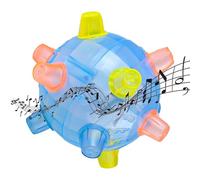 LED Jumping Activation Ball | Interactive Light-Up Pet Toy with Music Pet Exercise | Colorful Bouncing Puzzle Dogs Puppies Cats Glowing Enrichment Toy for Indoor and Outdoor Play