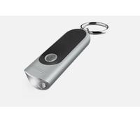 LED Keychain Torch Touch Tech Black KeyRing Mini Pocket Flashlight Compact Light