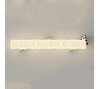 LED Kids Room Cartoon Panda/Monkey/Koala Light White Shape Hardwired Wall Lamp 3 Color Mode Rectangular Art Lighting Fixture for Children Room(Panda,3