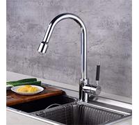 Led Kitchen Faucets Chrome Mixer Faucet for Kitchen Single Handle Pull Down Deck Mounted Crane for Sinks Kitchen Faucet with Aerator 360 Swivel