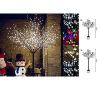 LED Kyoto Tree Christmas Lights Multi-Function Indoor/Outdoor (210cm/7ft 400LED, Warm White/Cool White)