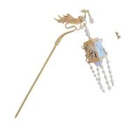 LED Lamp Dangling Hairpin Tassels Buyao Hair Stick Antique Acrylic Hair Pin For Female Chinese Costume Accessories