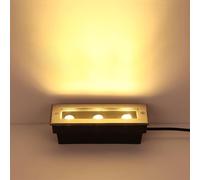 LED Landscape Lamp - Embedded LED Spotlight Buried Lights - AC85-265V Rectangle Ground Outdoor Garden Floor Lamp, IP67 Waterproof Path Lighting Floor Lamp, Led Recessed Ground Spotlight