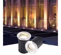 LED Landscape Lamp - Outdoor Buried Lights, AC 24V Low Voltage Recessed Spotlight, 15° Adjustable Angle Floor Lamp, IP67 Waterproof Ground Light, Garden Courtyard Underground Light