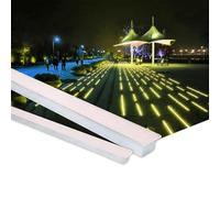 LED Landscape Lamp - Outdoor Buried Lights, DC 24V Low Voltage Long Strip Spotlight, IP67 Waterproof Ultra-thin Embedded Floor Lamp, Patio Step Walkway Decorative Lighting Ground Light