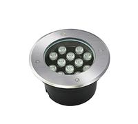 LED Landscape Lights 12V/24V - Waterproof IP67 Beam Spotlight, Buried Lamp for Outdoor Pathway, Staircase & Building Illumination, Warm Light, 9W, 4 Pack
