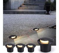 LED Landscape Lights - In-Ground Outdoor Buried Lighting, IP67 Waterproof, AC85-285V - 4 Pack for Garden, Patio, Lawn Decor