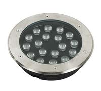 LED Landscape Lights - Outdoor Buried Lights, DC 24V low voltage Round Recessed Ground light, IP67 Waterproof Illumination Path Light, Floor Lamp Lawn / Terrace / Garden, Easy To Install(Warm White co