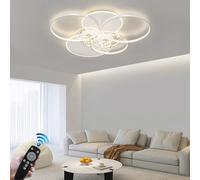 Led Large 110W Living Room Lamp Black Ring with Remote Control Ceiling Light Bedroom Acrylic Lampshade Kitchen Office 's Room Lighting, White, b Styles