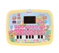 LED Learning Tablet, Interactive Alphabet Numbers Story Reading Toy for Children, Portable & Safe Material (Yellow)