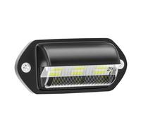 LED License Plate Light, 12V 24V DC 6 LED Waterproof Lamp | 2.60x1.30x0.98inch Universal Car Trailer Truck RV Motorcycle Number Plate Illumination, Exterior Rear Light