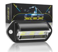 LED License Plate Light - Super Bright Car Accessory, High Visibility Illumination | 12 To 24V LED Licence Plate Light With 6 Chips, ABS Material, Black Shell 66x33x25mm, Waterproof Durable Truck SUV