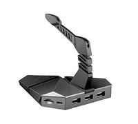 LED Light 3-Port Bungee USB Hub Splitter SD Card Reader Mouse Clamp USB 2.0 Data Gaming HUB