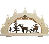 Led Light Arch 7 Branches Rustic "Santa Claus on Sled" 52.0x33x6cm N