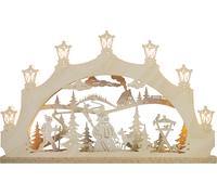 LED Light Arch 7 Pieces "Snowman In The Forest" LxHxT 52.0 X 32.0 X 6.0 Cm New