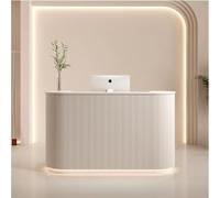 LED Light Bar for Reception Desk Curved Counter Lighting for Nail Salon & Beauty Store Front Desk Illumination (150x60x100cm) - Stylish & Modern Design