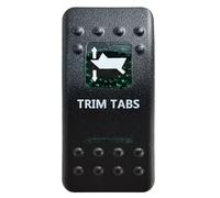 Led Light Bar Rocker Switch SPST 5Pins/DPDT 7Pins For Car Marine Boat IP68 Carling ARB Auto Parts Camper Replacement(Trim Tabs- 7P (ON))