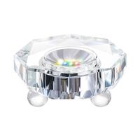 LED Light Base Crystal Display Stand In A Variety of Colors,Lighted Up Stand Color Changing Small LED for 3D Glass Crystal Art,Holiday Party Decoration. (Octagonal concave)