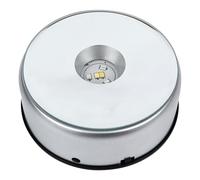 LED Light Base for Crystal Rotating Display Stand with LED Light, Seven Color Changing LED Light Turntable Stand, USB Rotating Display Base for Crystal Photo Cube Glass Art NO Battery and Adapter