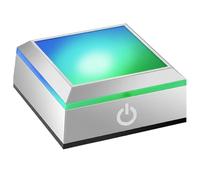 LED Light Base Multicolor Show Stand Display 6 Colour Square Display Lighted Base for 3D Glass Crystal Ball Art with Sensitive Touch Switch