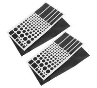 LED Light Blackout Stickers Black Pvc Adhesive Cuttable 4 Sheets | Self Adhesive Dimming Strips for Electronics and Alarm Clock, Multi-purpose Use in Kindergarten or Cinema