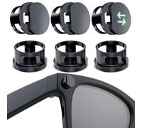 Led Light Blocker for Rayban Meta Smart Glasses Accessories, Adjustable Light Cover Compatible with Wayfarer, Skyler, Headliner, Oakley Meta HSTN, Lightweight Meta Glasses Flash Cover, Black, 6 Pack