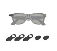 LED Light Blocking Cover Compatible with Ray-Ban Meta Wayfarer/Skyler/Headliner Smart Glasses Accessories,Rotating LED Light Blocker Glasses Accessories-5 Pack-Black