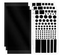 LED Light Blocking Stickers, 6 Sheet Blackout & Dimming Sheet for Electronics 100% & 50%-80% Blocking Blackout Sticker for Routers LED Covers (3 Sheets Cut and 3 Sheets Whole)