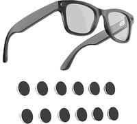 LED Light Blocking Stickers Compatible with Ray-Ban Meta Wayfarer/Skyler/Headliner/Oakley Meta HSTN Smart Glasses, Blackout Privacy Covers, Restickable, 12 Pieces