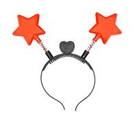 LED Light Bouncing Star Shape Shinning Hair Hoop Women Makeup Headband For Festival Performances Hair Accessories Christmas Headbands For Women Led Five-pointed Star Shape Christmas Headbands Kids