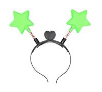 LED Light Bouncing Star Shape Shinning Hair Hoop Women Makeup Headband For Festival Performances Hair Accessories Christmas Headbands For Women Led Five-pointed Star Shape Christmas Headbands Kids