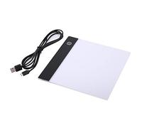 LED Light Box, A5 Tracing Pad with Adjustable Brightness and Memory Function, Slim Copy Board for Artists, Designers, Crafters and Beginners
