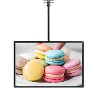 LED Light Box Billboard with Telescopic Pole, Wall-Mounted Advertising Display Frame, Illuminated Poster Display Screen for Restaurants, Bars, and Shops - 60 x 70 cm