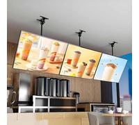 LED Light Box, Commercial Advertising Display, Wall Billboard for Restaurants and Cafes, Ultrathin Frame, 60x90cm, Set of 5