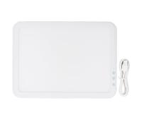 LED Light Box for Drawing, 13.78 x 10.24 inch Light Pad, 6 Brightness Levels, 3 Color Temperature Modes, Acrylic Blue Tracing Board for Painting, Sketching