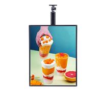 LED Light Box for Menu Display, Slim Snap Frame, Illuminated Billboard for Fast Food Advertising