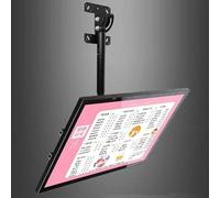 LED Light Box Menu Board, Slim Frame Backlit Display, Restaurant Signage and Billboard Stand