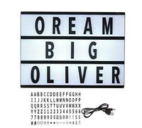 LED Light Box Sign, Plug-in for Indoors | A5 LED Light Up Table Sign | School Event Collection Sign In The Room Allows Users To Create