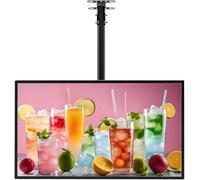 LED Light Box, Wall Mounted Backlit Digital Menu Board with Telescopic Pole for Theaters, Restaurants, Bars, Shops, Horizontal Display 60x70cm