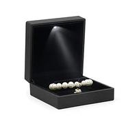 LED Light Bracelet Gift Box Jewelry Bangle Storage for Case Organizer Holder for Wedding Proposal Birthday Anniversary G Jewellery Box Wooden