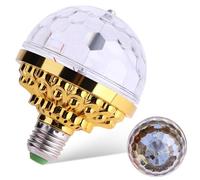 LED Light Bulb|Disco Light Bulb 6W Golden Decorative Romantic LED Colorful Rotating Disco Ball for Party Supplies