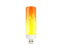 LED Light Bulb with Flame Effect, USB Rechargeable Energy | Save | LED flame light for living room, party, garden, camping, fire-like lantern, USB charging, saves energy, minima