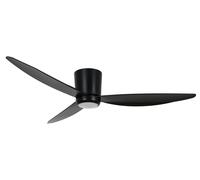 LED Light Ceiling fan with Remote control Array Black 54" 137 cm DC Fan Quiet