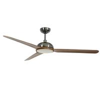 LED Light Ceiling Fan with Remote Control Unione Nickel 142cm 56" DC Ceiling Fan [EEK: F]