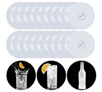 LED Light Coaster,48 PCS light up coaster,LED Drink Coasters Bar Beer Beverage Coasters Light Club, Wedding, Bar (white)