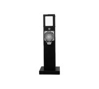 LED Light Cold and Hot Water Garden Water Column, Large Decorative Freestanding Garden Hydrant, Hose Stand with Spigot, Weatherproof, Washing(60cm/23.6in)